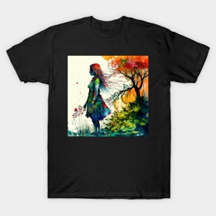 ABSTRACT Portrait of a girl T-Shirt